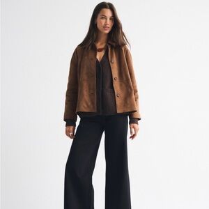 Abercrombie & Fitch Black Wide Leg Jeans